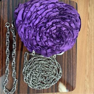 WHITE HOUSE BLACK MARKET - Floral Ruffle Crossbody